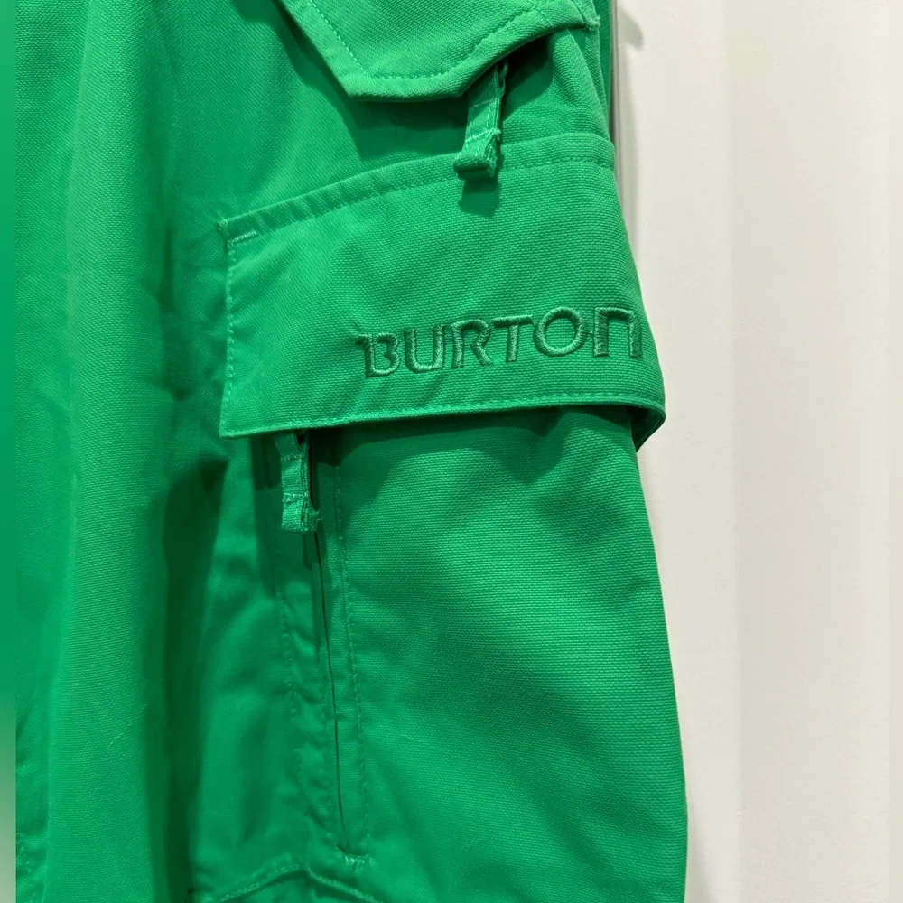 Burton snow pant ski snowboard women’s green cargo insulated winter cold gear